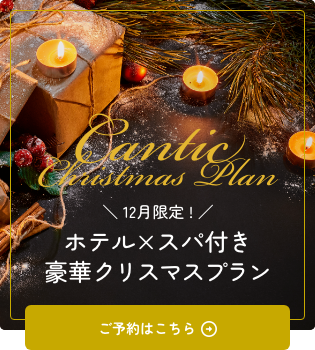 12月限定ホテルxスパ付き豪華クリスマスプラン